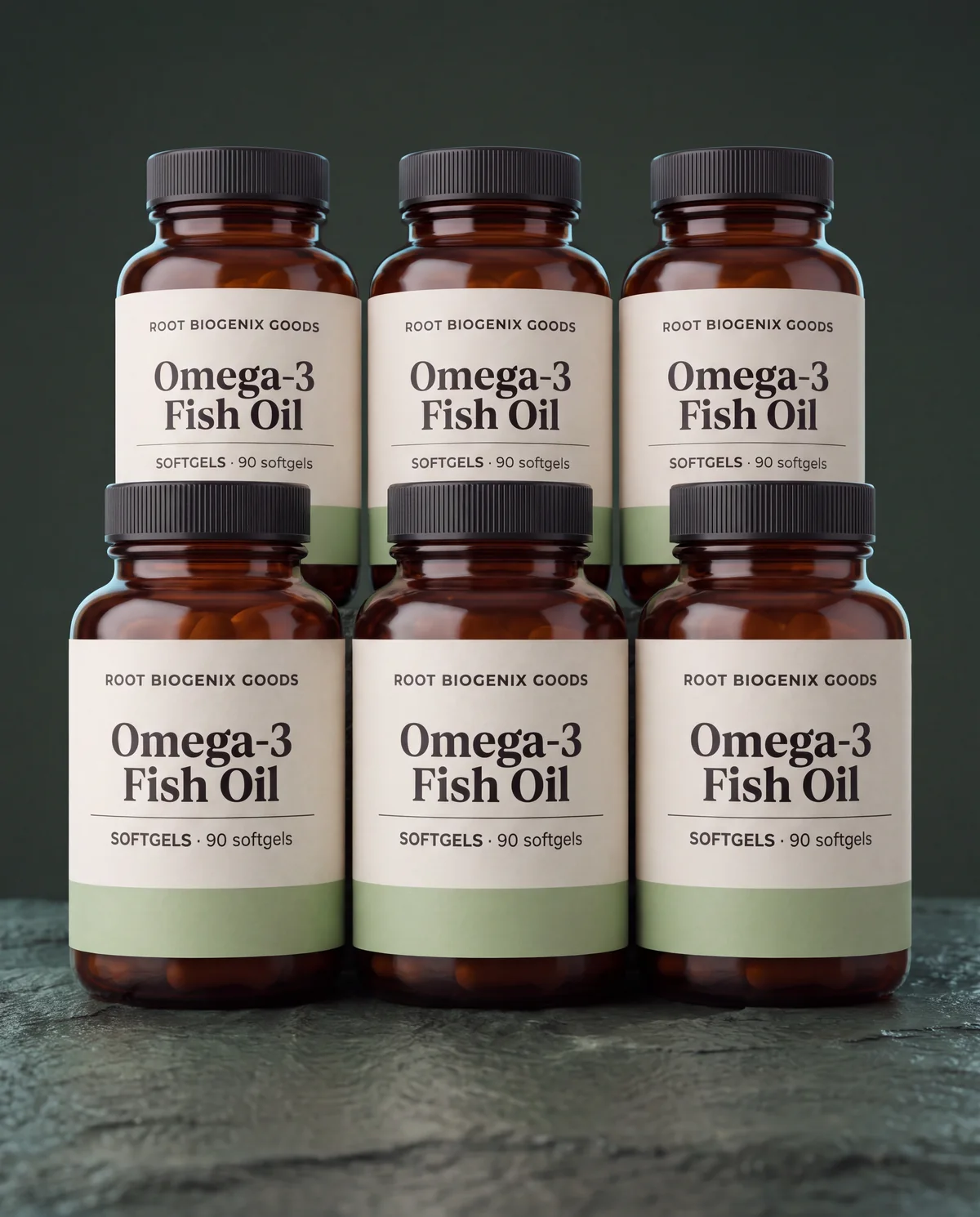 Omega-3 Fish Oil, 6 Bottles, 6 bottles